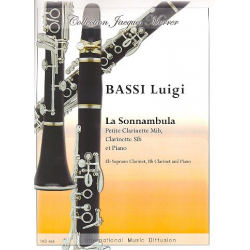 La sonnambula pour 2 clarinettes (EbB) -Luigi Bassi