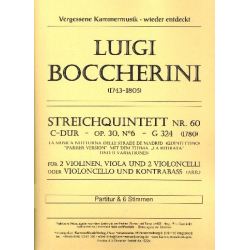 Quintett C-Dur Nr.60 op.30,6 G324 -Luigi Boccherini