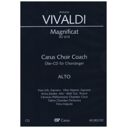 Magnificat g-Moll RV610 - Chorstimme Alt -Antonio Vivaldi