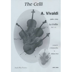 La Folia op.1,12 für 4 Violoncelli -Antonio Vivaldi