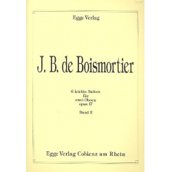 6 leichte Suiten op.17 Band 2 (Nr.4-6) -Joseph Bodin de Boismortier