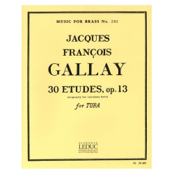 30 études op.13 for tuba -Jacques-Francois Gallay