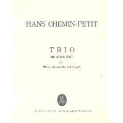 Trio im alten Stil für Oboe, -Hans Helmuth Chemin-Petit