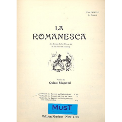 La Romanesca for violoncello (bassoon) -Quinto Maganini