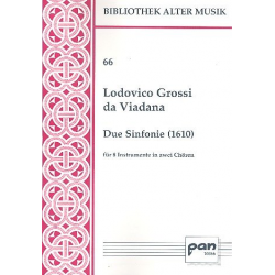 2 Sinfonie für 8 Instrumente (Stimmen) -Lodovico Grossi da Viadana