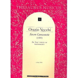 7 Canzonette for 4 voices - Orazio Vecchi