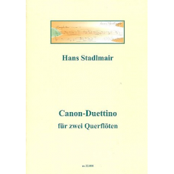 Canon-Duettino für 2 Flöten -Hans Stadlmair