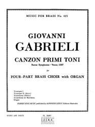 CANZON PRIMI TONI FOR 4-PART -Giovanni Gabrieli