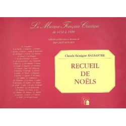 Recueil de Noels pour clavecin ou piano -Claude Benigne Balbastre