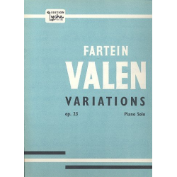 VARIATONS OP.23 FOR PIANO -Fartein Valen