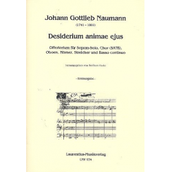 Desiderium animae ejus für Sopran, -Johann Gottlieb Naumann