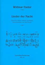 Lieder der Nacht für Gesang (mittel) -Widmar Hader