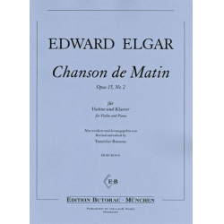 Chanson de matin op.15,2 für Violine und Klavier -Edward Elgar