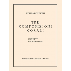 3 composizioni corali für - Ildebrando Pizzetti