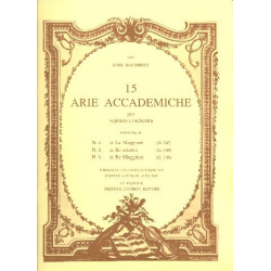 15 arie accademiche Band (Nr.4-6) -Luigi Boccherini