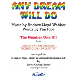 ANY DREAM WILL DO : FOR RECORDER (FLUTE, -Andrew Lloyd Webber