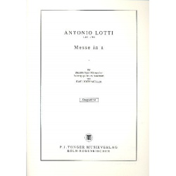 Messe a-Moll für Männerchor -Antonio Lotti