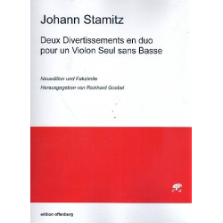 2 Divertissements en duo pour un violon sans basse -Johann Stamitz