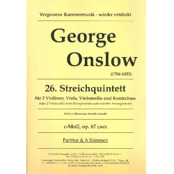 Quintett c-Moll Nr.26 op.67 für -George Onslow