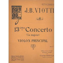 Concerto la majeur no.13 -Giovanni Battista Viotti