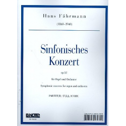 Sinfonisches Konzert op.52 für Orgel -Hans Fährmann