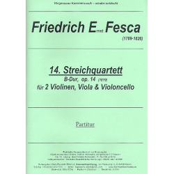 Streichquartett B-Dur Nr.14 op.14 -Friedrich Ernst Fesca