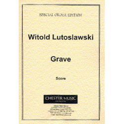Grave for violoncello and string orchestra -Witold Lutoslawski