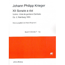 12 Sonate a doi op.2 Band 2 (Nr.7-12) -Johann Philipp Krieger