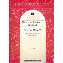 7 balletti 1596 for 5 voices or -Giovanni Giacomo Gastoldi