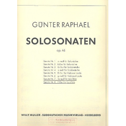 Solosonaten op.46 Band 4 (Nr.7-8) -Günter Albert Rudolf Raphael