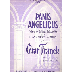 Panis Angelicus pour chant (mezzo, sol majeur) -César Franck