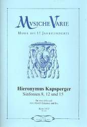 3 Sinfonien für 2 und 4 Stimmen und Bc -Johann Hieronymus Kapsberger