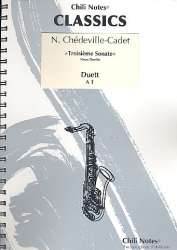 Sonate Nr.3 (9 Duette) für 2 Saxophone (AT) -Nicolas Chedeville