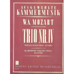 Trio Es-Dur KV498 für Klarinette, -Wolfgang Amadeus Mozart