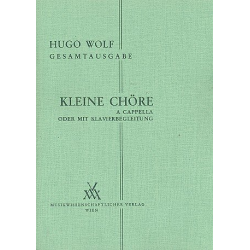 Kleine Chöre -Hugo Wolf