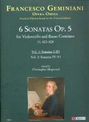 6 Sonaten op.5 H103-108 Band 1 (Nr.1-3) -Francesco Geminiani