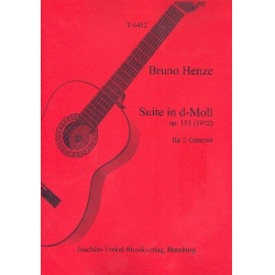 Suite d-Moll op.153 für 2 Gitarren -Bruno Henze