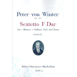 Sextett für 2 Hörner, 2 Violinen, -Peter von Winter