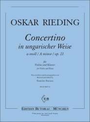 Concerto a-Moll op.21 (1.-3. Lage ) -Oskar Rieding