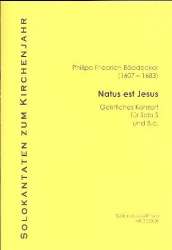 Natus est Jesus Geistliches Konzert -Philipp Friedrich Böddecker