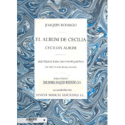 El Album de Cecilia for piano (small hands) -Joaquin Rodrigo