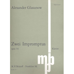 2 Impromptus op.54 -Alexander Glasunow
