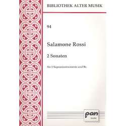 2 Sonaten für 2 Sopraninstrumente -Salomon Rossi Hebreo