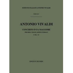 CONCERTO IN FA MAGGIORE : PER OBOE, -Antonio Vivaldi