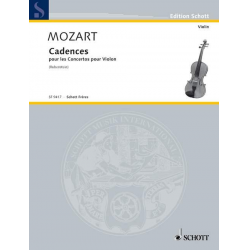 KADENZEN ZU DEN VIOLINKONZERTEN -Wolfgang Amadeus Mozart