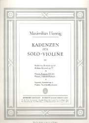 Kadenzen zum Violinkonzert A-Dur KV219 -Wolfgang Amadeus Mozart