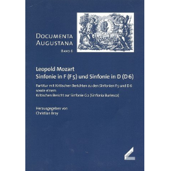 Sinfonie F-Dur (F5) und D-Dur (D6) -Leopold Mozart