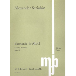 Fantasie h-Moll op.28 für Klavier -Alexander Skrjabin / Scriabin