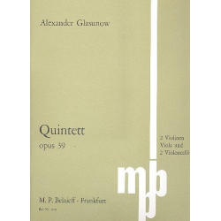 Quintett A-Dur op.39 für -Alexander Glasunow