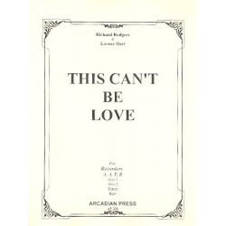 This can't be Love -Richard Rodgers